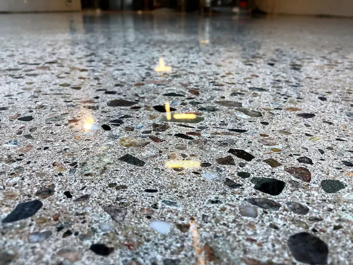 Polished concrete is an eye catching flooring solution.