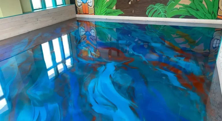 metallic epoxy flooring