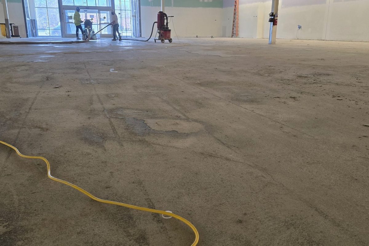 burlington walpole existing slab grinding carousel 2 mechanical concrete polishing