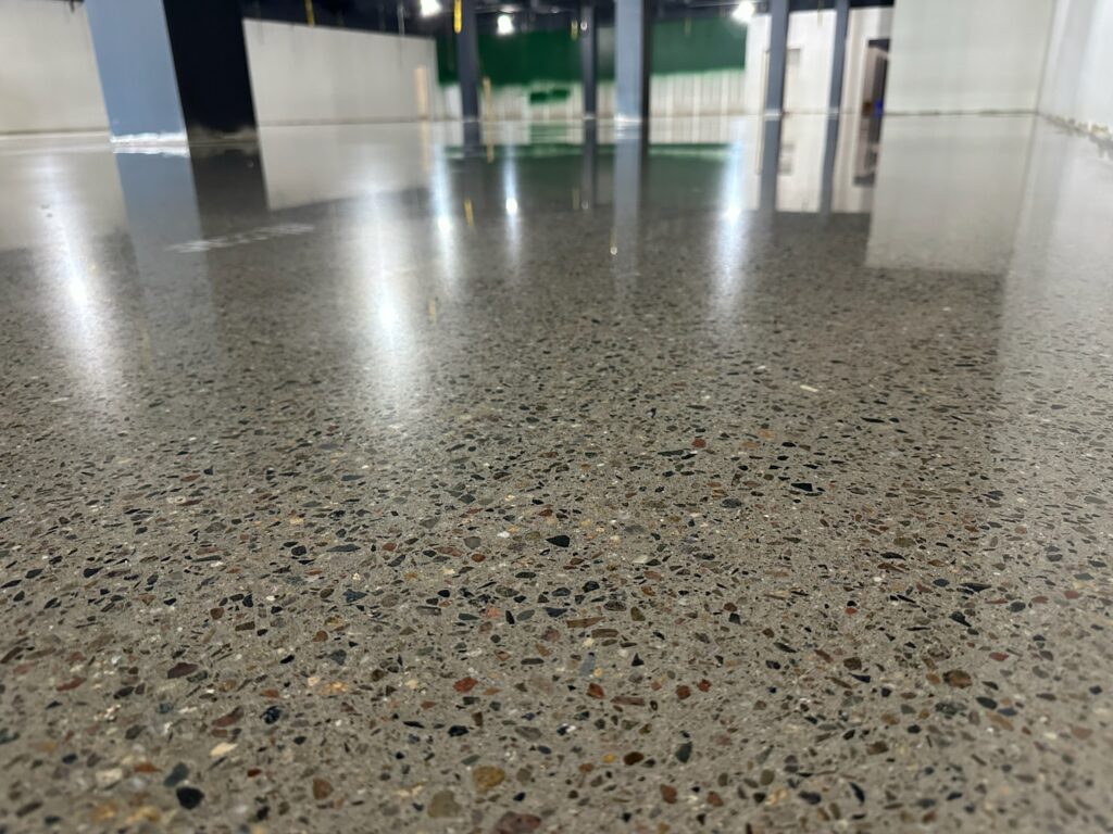 L.L. Bean Outlet, Framingham, MA: completed polished floor, close-up