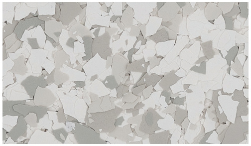 Floor Color Charts 1 Moon swatch, HPF Decorative Flake (1/4 in.)