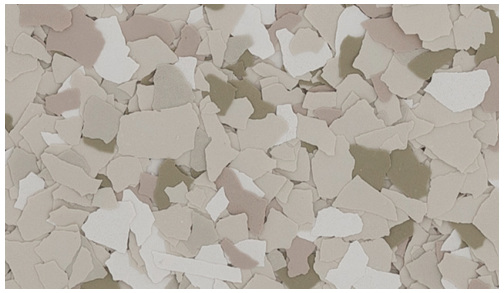 Floor Color Charts 4 Plover swatch, HPF Decorative Flake (1/4 in.)