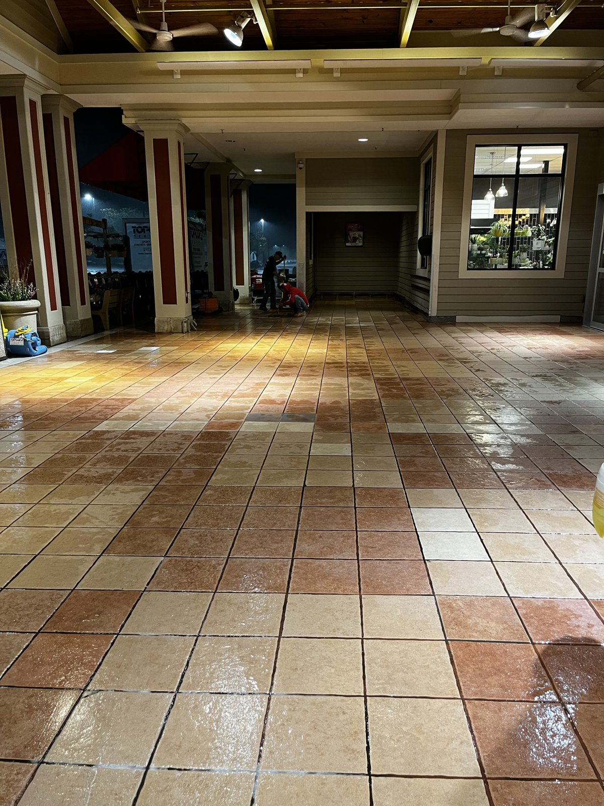 prep existing tile floor 2 concrete repair