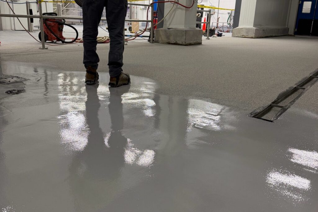 Food manufacturing facility - installing the coating