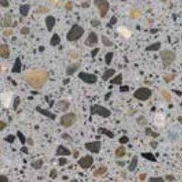 Polishable Overlays & Cement Terrazzo 13 TRU AGG (TRU PC Gray) 3007, TRUazzo aggregate swatch (manufacturer example)