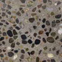 Polishable Overlays & Cement Terrazzo 14 TRU AGG (TRU SL Gray) 2007, TRUazzo aggregate swatch (manufacturer example)