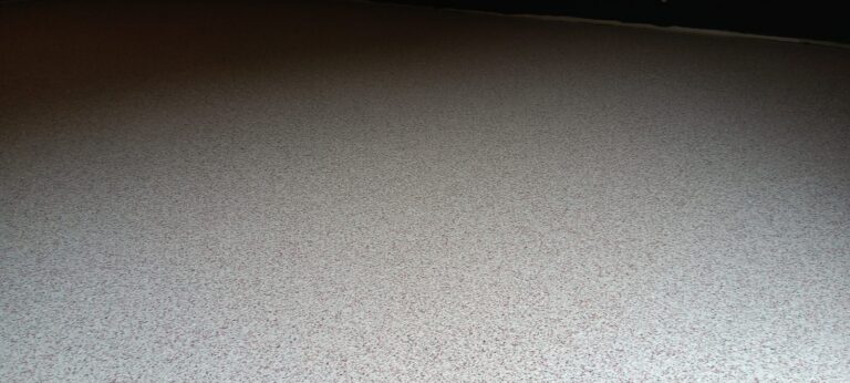 Close-up of the finished resinous floor surface texture, Telsonic, Westford, MA